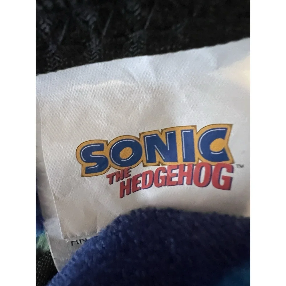 Sonic The Hedgehog Fleece Throw Blanket 37x50 Sega Tails Knuckles‎ Blue